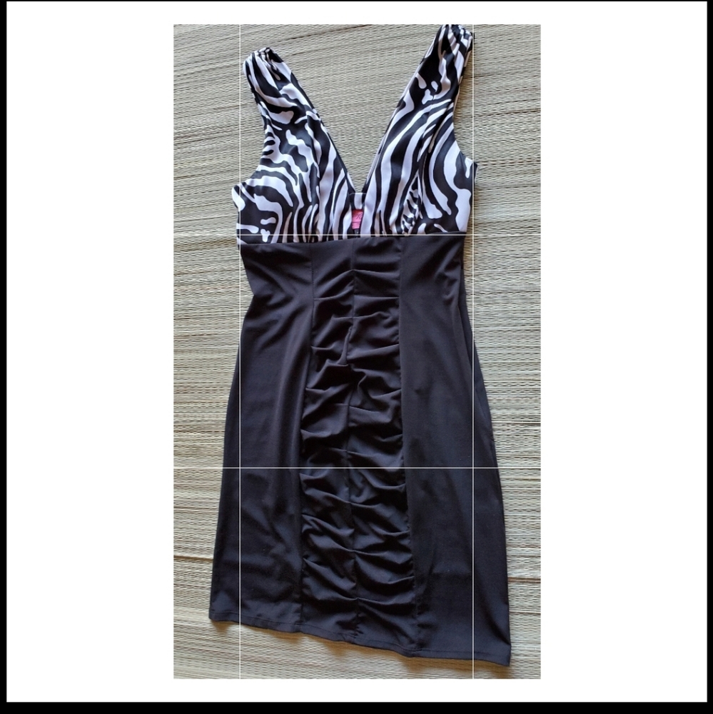 Pompous Girly, Bodycon, Sexy Zebra Dress